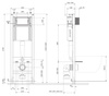 Cersanit stelaż podtynkowy do WC MITO 40 MECH z przyciskiem ENTER II czarny mat S4005-007