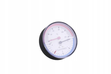 Afriso termomanometr TM 80, fi 80 mm, 0÷4 bar, 20÷120°C, G1/4", ax, kl. 2,5 63341