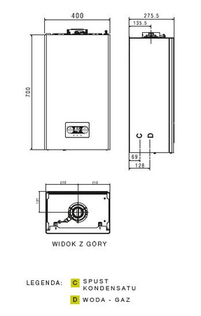 Vaillant kocioł gazowy dwufunkcyjny wiszący ecoTEC pro VCW 236/5-3 0010021899