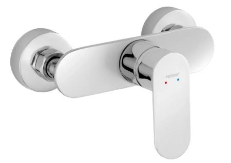 Ferro bateria natryskowa naścienna TALASSA, chrom BAL7