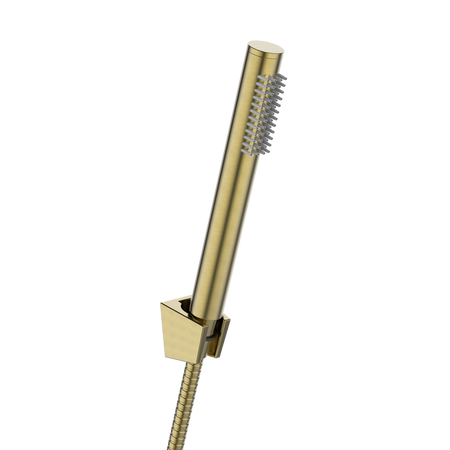 Invena bateria natryskowa z zestawem natryskowym Alonia, złoto szczotkowane BN-70-009-V