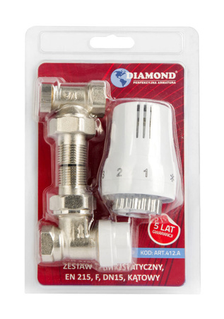 Diamond zestaw termostatyczny, F-K, kątowy ART.412.A.ZEST.TERM.KĄT