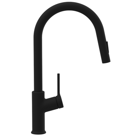 Invena bateria kuchenna z wyciąganą wylewką Farsala, czarny BZ-40-U04-S