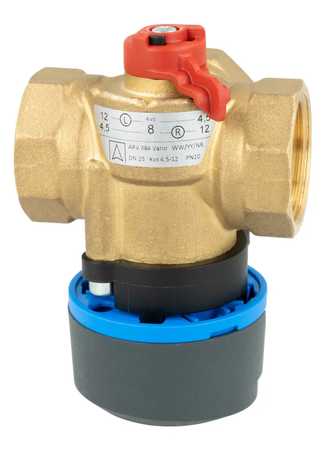 Afriso zawór mieszający 3-drogowy obrotowy ARV 384 Vario ProClick, DN25, Rp1", Kvs 4,5-12 1338420