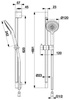 KFA natrysk przesuwny OTAVA chrom 841-345-00