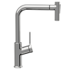 Invena bateria kuchenna z wyciąganą wylewką Farsala, chrom BZ-40-L01-S