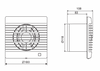 Venture wentylator łazienkowy Decor 200CRZ 230V, 50HZ 40020465