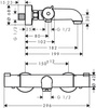 Hansgrohe bateria termostatyczna wannowa Ecostat 1001 CL, montaż natynkowy, DN15 13201000