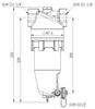 Afriso magnetyczny separator zanieczyszczeń ADS 181 HP do pomp ciepła GW G1 1/4" 7718100