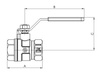 Arco zawór kulowy wodny SENA VA30 3/8" WW, dźwignia INOX 750102