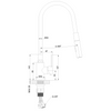 Invena bateria kuchenna Dalis, inox/czarny BZ-64-043-L