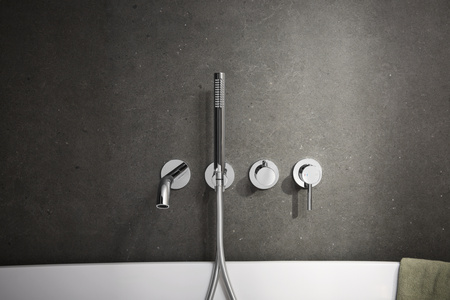 KFA zestaw wannowy podtynkowy z baterią 3-otworową 2-funkcyjną MOZA, chrom 5039-411-00