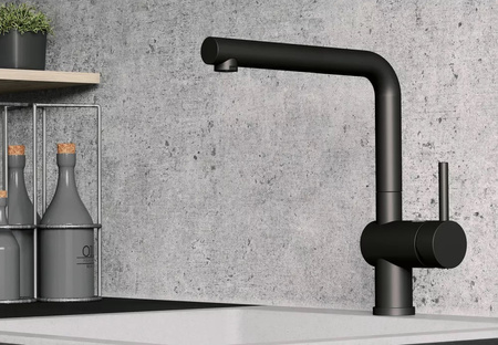 Blanco bateria kuchenna LINUS czarny mat 525806