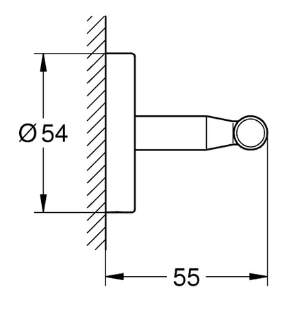 Grohe haczyk na płaszcz kąpielowy BauCosmopolitan, chrom 40461001
