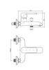 Invena bateria wannowa Siros, czarny BW-90-004-A