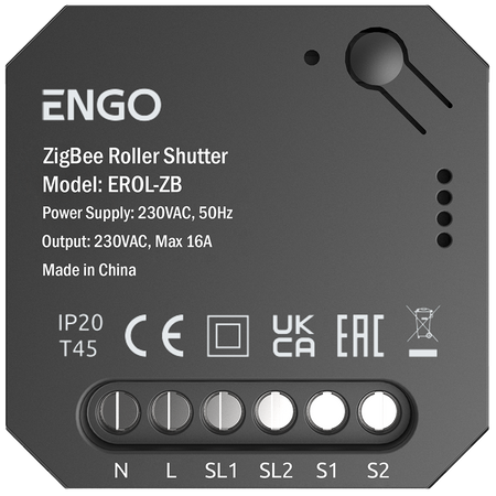 Engo sterownik rolet ZigBee do systemu ENGO Smart podtynkowy EROL-ZB