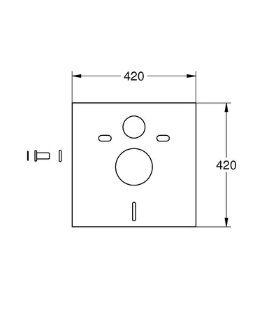 Grohe mata wyciszająca do WC 37131000
