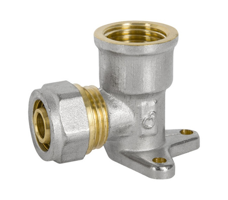 Diamond kolano naścienne KOL-Ł, PEX-AL-PEX, mosiądz 1/2"x16 FTN-010.1/2X16.KOL-Ł