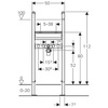 Geberit stelaż do umywalki, H112 Duofix Basic 111.471.00.1