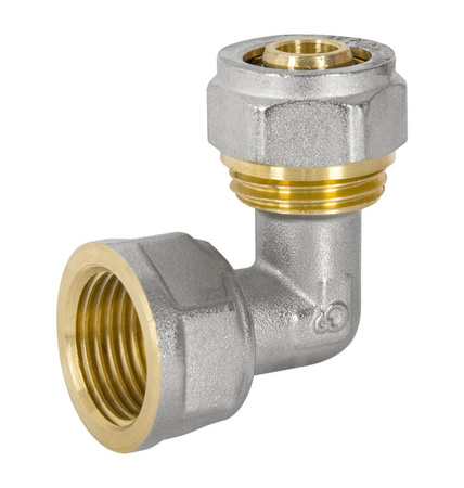 Diamond kolano KOL-DZ, PEX-AL-PEX, mosiądz 1/2"x20 FTN-005.1/2X20.KOL-D