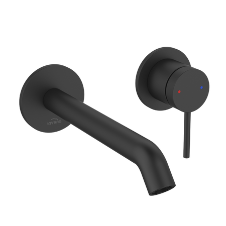 Invena bateria umywalkowa podtynkowa Kalitea, czarny BP-72-U04-V