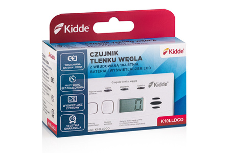 Kidde czujnik czadu z wyświetlaczem K10LLDCO