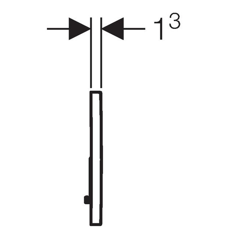 WYPRZEDAŻ: Geberit przycisk spłukujący Sigma 01, czarny 115.770.DW.5