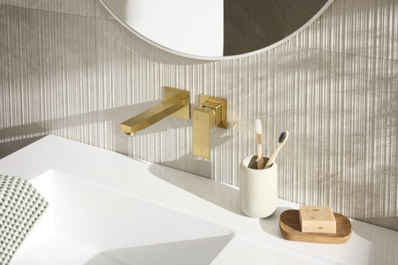 KFA bateria umywalkowa podtynkowa Logon, brushed light gold PVD 5139-810-39