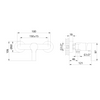 Invena bateria natryskowa Bralos, chrom BN-07-001-A