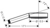 Hansgrohe główka prysznicowa 105 1jet, czarny matowy 24120670