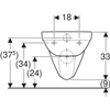 Geberit wisząca miska WC Selnova, lejowa 500.260.01.7