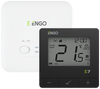 Engo regulator temperatury, programowany, bezprzewodowy, czarny E7-RFB