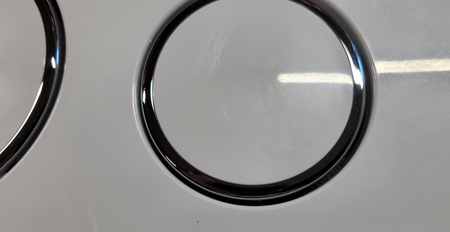 WYPRZEDAŻ: KK-POL płytka przycisków M11v1 biała/białe (bez loga Aquafiori) SPP/114/0.1/K