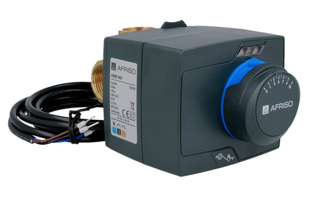 Afriso zawór mieszający 3-drogowy obrot. ARV 385 ProClick DN32, Rp1 1/4", Kvs 16 + siłownik ARM 343 ProClick 1338544