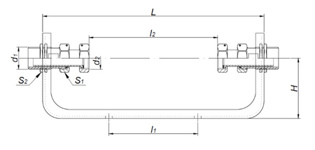 Fitting konsola do wodomierza DN20 GZ 1" WM001K-3/4