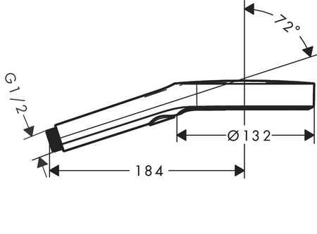 Hansgrohe główka prysznicowa Rainfinity 130 3jet 26864670