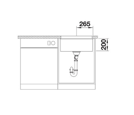 Blanco zlewozmywak granitowy ETAGON 500-U Siligranit antracyt (zestaw szyn Etagon w komplecie)  522227