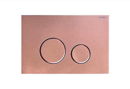 Zestaw stelaż podtynkowy Geberit UP320 do WC z przyciskiem Cortado rose gold + miska WC Sofi Slim z deską Lavita S187