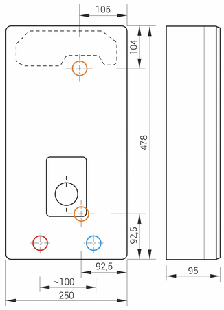Kospel elektryczny przepływowy podgrzewacz wody PPE4.B Basic-17/18/21/24 PPE4.B-17/18/21/24.PL