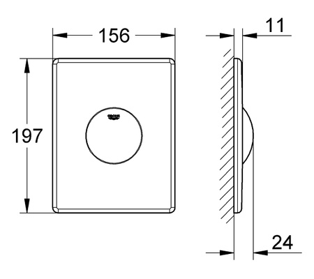Grohe przycisk Skate, biel alpejska 38573SH0