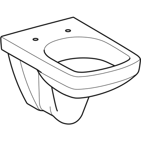 Geberit wisząca miska WC Selnova Square, lejowa 500.270.01.5