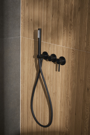 KFA zestaw prysznicowy podtynkowy z baterią 3-otworową 2-funkcyjną MOZA, czarny 5039-511-81