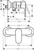 Hansgrohe bateria prysznicowa Vernis Blend 71640670