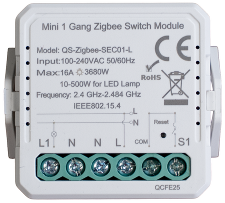 Engo sterownik do oświetlenia, pojedynczy, 230V, bez przewodu neutralnego EL1-WN