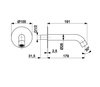 KFA wylot wannowy podtynkowy Moza, czarny 836-004-81