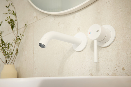 KFA bateria umywalkowa podtynkowa Moza, biały mat 5039-810-44