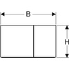 Geberit przycisk Sigma 70, mosiądz 115.622.QF.1