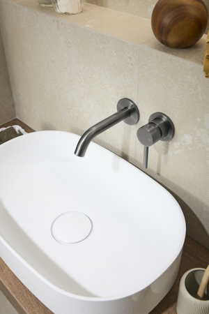 KFA bateria umywalkowa podtynkowa Moza, gun metal grey PVD 5039-810-61