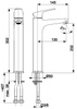 KFA bateria umywalkowa nablatowa OTAVA czarny 5552-712-81