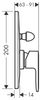 Hansgrohe bateria Vernis Blend wannowo-prysznicowa podtynkowa czarny mat 71449670